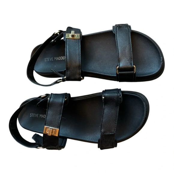 Cute Steve Madden KIDS' MONA BLACK Size 4 - Picture 2 of 7